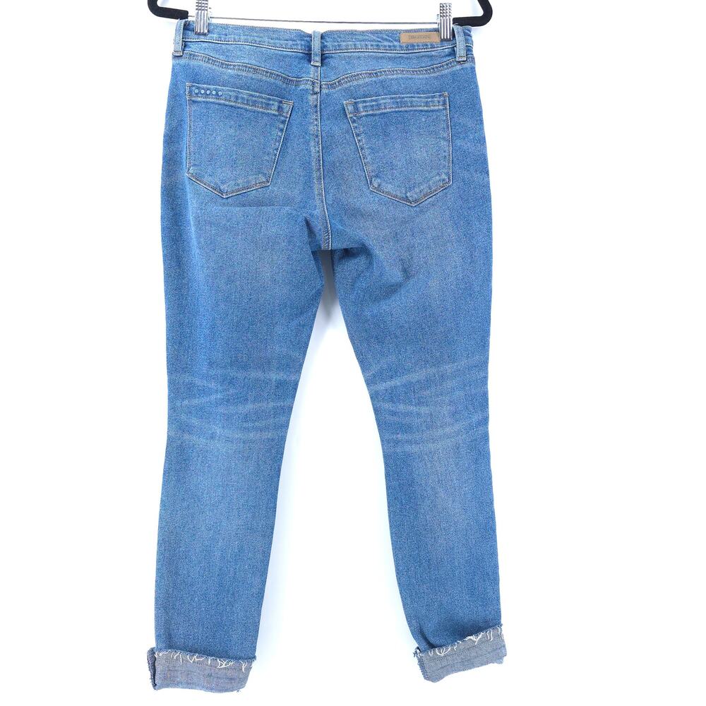 Blank NYC Womens The Reade Crop Mid Rise Raw Hem Skinny Jean |28 - Picture 10 of 13